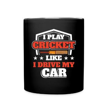 Cricket Coach Player - Full Colour Mug - black - Front