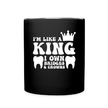 Dental Laboratory Technician Dental Technician - Full Colour Mug - black - Front