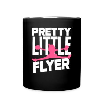 Lustiges Cheerleader Cheerleading Geschenk - Tasse einfarbig - Schwarz - Vorne