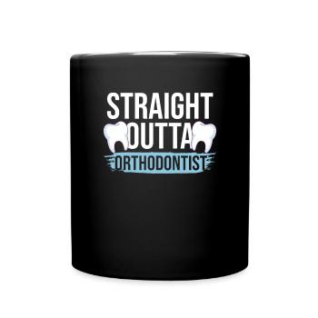 Hygiénistes dentaires Appareils dentaires Orthodontie Orthodontie - Mug uni - noir - Devant