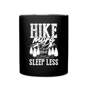 Outdoor Hiking Backpacking Nature lovers - Full Colour Mug - black - Front