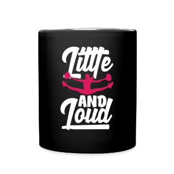 Lustiges Cheerleader Cheerleading Geschenk - Tasse einfarbig - Schwarz - Vorne