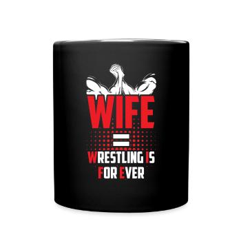 Lutteur grappling de lutte - Mug uni - noir - Devant