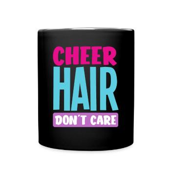 Lustiges Cheerleader Cheerleading Geschenk - Tasse einfarbig - Schwarz - Vorne