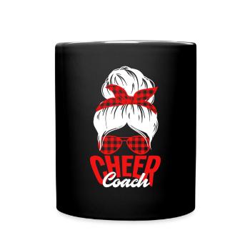 Lustiges Cheerleader Cheerleading Geschenk - Tasse einfarbig - Schwarz - Vorne