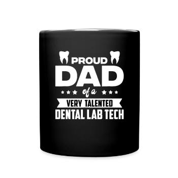 Dental Laboratory Technician Dental Technician - Full Colour Mug - black - Front