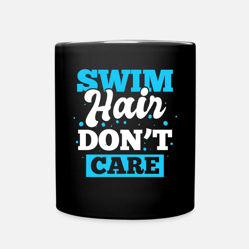 Hallenschwimmen Schwimmer - Tasse einfarbig - Schwarz