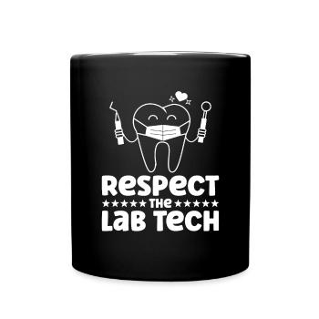 Dental Laboratory Technician Dental Technician - Full Colour Mug - black - Front
