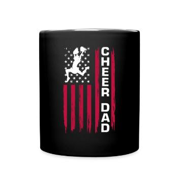 Lustiges Cheerleader Cheerleading Geschenk - Tasse einfarbig - Schwarz - Vorne