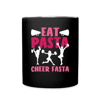 Lustiges Cheerleader Cheerleading Geschenk - Tasse einfarbig - Schwarz - Vorne