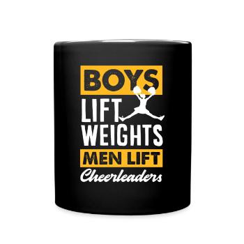 Lustiges Cheerleader Cheerleading Geschenk - Tasse einfarbig - Schwarz - Vorne
