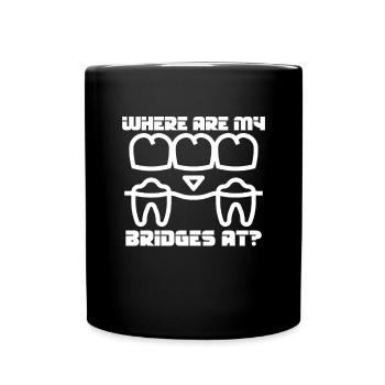 Dental Laboratory Technician Dental Technician - Full Colour Mug - black - Front