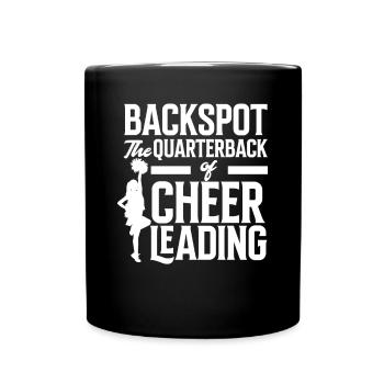 Lustiges Cheerleader Cheerleading Geschenk - Tasse einfarbig - Schwarz - Vorne