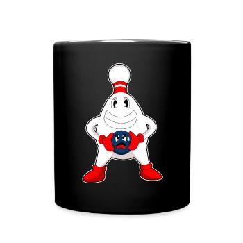 Bowling Bowling Ball Pin - Full Colour Mug - black - Front