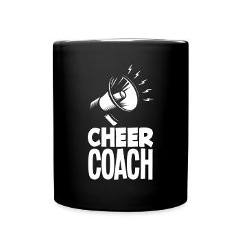 Lustiges Cheerleader Cheerleading Geschenk - Tasse einfarbig - Schwarz - Vorne