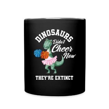 Lustiges Cheerleader Cheerleading Geschenk - Tasse einfarbig - Schwarz - Vorne