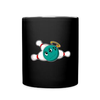 Bowling Bowling Ball Pin - Full Colour Mug - black - Front