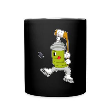 Bâtons de hockey sur glace - Mug uni - noir - Devant