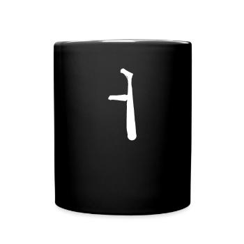 Lettre coréenne Eo - Mug uni - noir - Devant