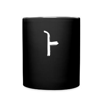 Korean letter A - Full Colour Mug - black - Front