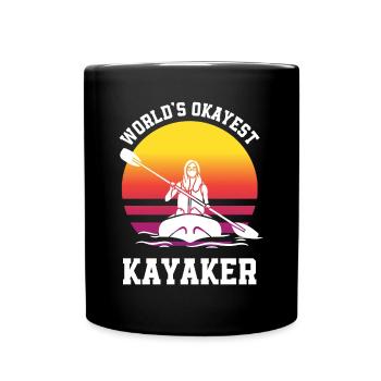 Kayak Canoë - Mug uni - noir - Devant