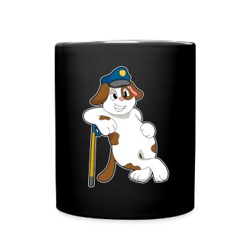 Police des Chiens Police Cap Police - Mug uni - noir - Devant