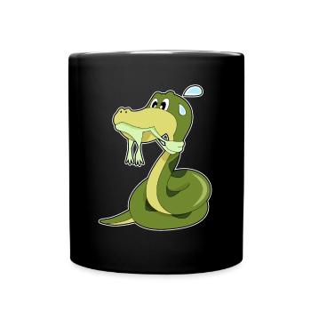 Drôle de serpent - Mug uni - noir - Devant