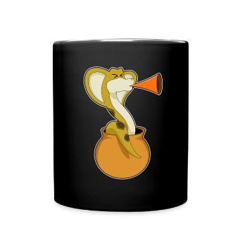 Musique de trompette Musicienne de serpent - Mug uni - noir - Devant