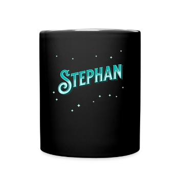 Nom de Stephan personnalisé - Mug uni - noir - Devant