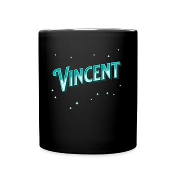Noms de Vincent personnalisés - Mug uni - noir - Devant