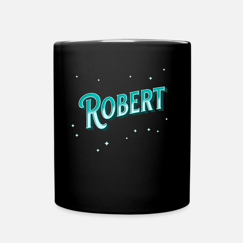 Robert Namen personalisiert - Tasse einfarbig - Schwarz