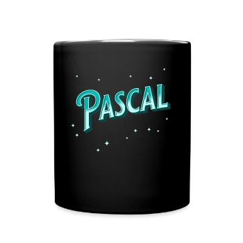 Pascal Namen personalisiert - Tasse einfarbig - Schwarz - Vorne