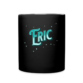 Eric Namen personalisiert - Tasse einfarbig - Schwarz - Vorne