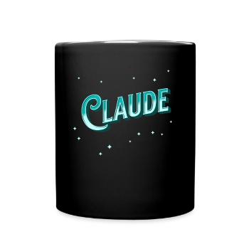 Nom Claude personnalisé - Mug uni - noir - Devant