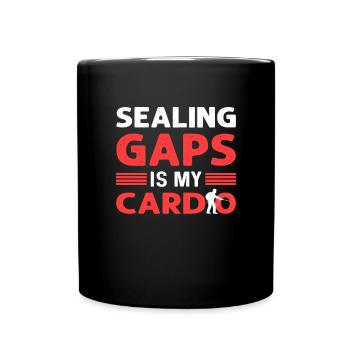 Closing gaps is my job. Exterminator. - Full Colour Mug - black - Front