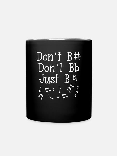 Musik tastatur - Tasse einfarbig - Schwarz