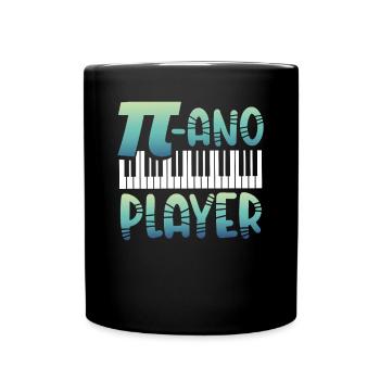 Pianiste de mathématiques - Mug uni - noir - Devant