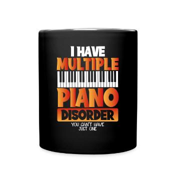 J’ai un trouble du piano multiple - Mug uni - noir - Devant