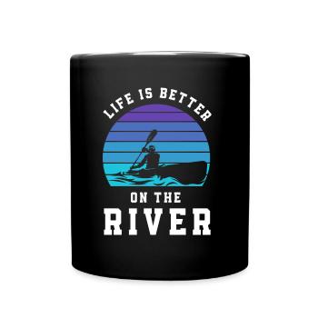 Kayak Canoë - Mug uni - noir - Devant