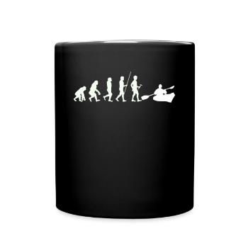 Kajak Kanu - Tasse einfarbig - Schwarz - Vorne