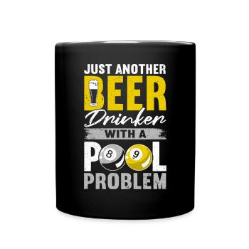 Snooker Pool Billard - Tasse einfarbig - Schwarz - Vorne