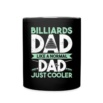 Snooker Pool Billard - Tasse einfarbig - Schwarz - Vorne