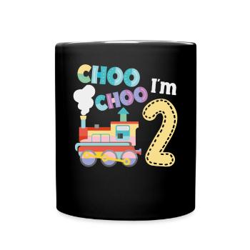 Steam Train Driver Trainspotting - Full Colour Mug - black - Front