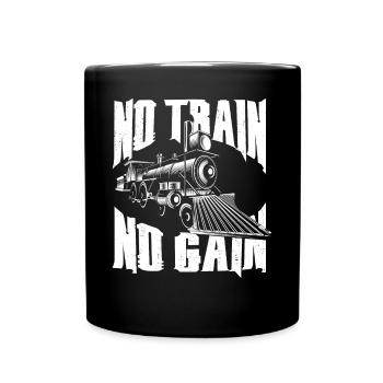 Conducteur de train à vapeur Trainspotting - Mug uni - noir - Devant