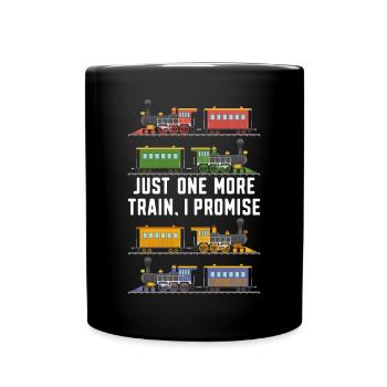 Steam Train Driver Trainspotting - Full Colour Mug - black - Front