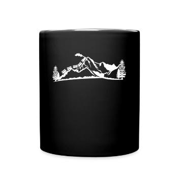 Steam Train Driver Trainspotting - Full Colour Mug - black - Front