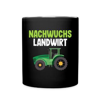 Nachwuchs Landwirt Bauer Dorfkind Traktor Junge - Tasse einfarbig - Schwarz - Vorne