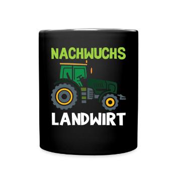 Nachwuchs Landwirt Bauer Dorfkind Traktor Junge - Tasse einfarbig - Schwarz - Vorne