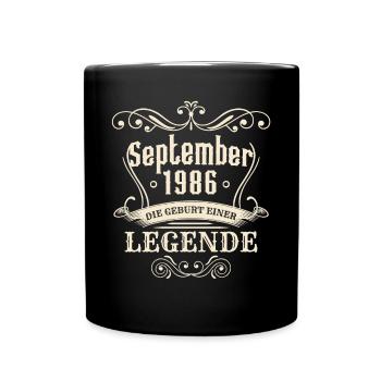 September 1986 - The birth of a legend - Full Colour Mug - black - Front