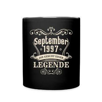 September 1997 - The birth of a legend - Full Colour Mug - black - Front